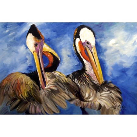 Carolines Treasures Pelican Brothers Fabric Placemat JMK1022PLMT